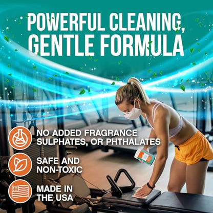 Fitness Equipment Wipes - Cleaning Wipes - 75 Count | Cleaning Wipes for Yoga Mats,Studios, Gym, Peloton & Cycle Bikes, Spas, Fragrance-Free, Surface Cleaning for Home and Office - size: 75 Count (Pack of 1)