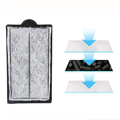11 Pack Auqarium Filter Replacement Plates, Turtle Tank Filter Cartridges, Activated Carbon Suitable for Low-Water Filter