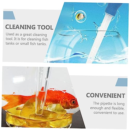 Abaodam 3pcs Fish Tank Cleaning Dropper Easy to Use Aquarium Water Changer and Feces Siphon for Efficient Tank Maintenance for Shrimp and Coral Feeding