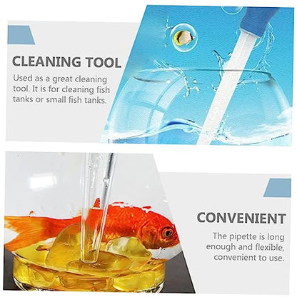 Abaodam 3pcs Fish Tank Cleaning Dropper Easy to Use Aquarium Water Changer and Feces Siphon for Efficient Tank Maintenance for Shrimp and Coral Feeding