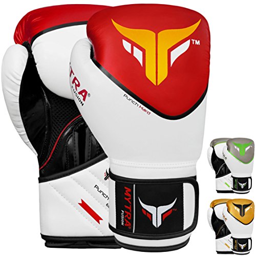 Boxing Gloves for Men & Women – MMA, Muay Thai, Kickboxing & Training Gloves – Punching Gloves for Sparring & Fitness - color: Black/Red, size: 10-oz