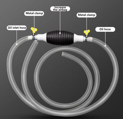 Multifunction Liquid Sucker Pump, 2024 New Manual Fuel Transfer Pump Portable Siphon Pump for Gas Gasoline Oil Fuel Petrol Diesel Fluid Water Fish Tank (3.3ft) - size: 3.3ft