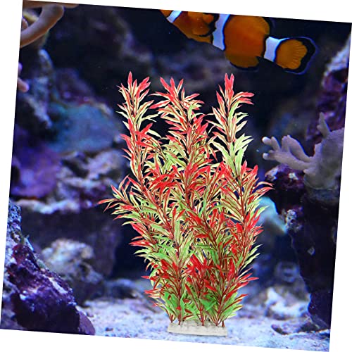 Kisangel 1pc Artificial Aquatic Plant Simulation Water Plant Decoration for Fish Tank Aquarium Ornament Aquarium Vitality Suitable for Fresh and