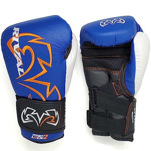 RIVAL Boxing RB11 Evolution Heavy Bag Gloves, with a High-Density, Power-Transmitting Foam and Microfiber Outer - color: Blue, size: Medium