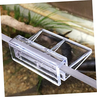 BESPORTBLE 10pcs Acrylic Support Bracket for Fish Tanks Holder for Glass for Aquariums Turtle Tanks and More Stable Design for Use