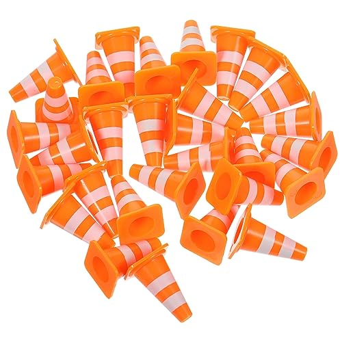 30/60/100 Pack Mini Traffic Cones, 1 Inch Tiny Construction Cones