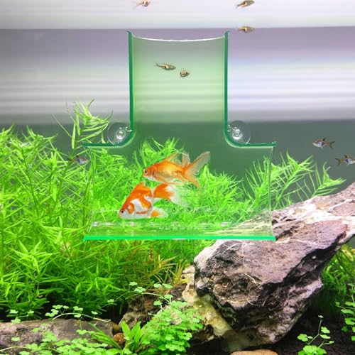 Aquarium Decorations Fish Tank Accessories for Shrimp Cichlid Hiding Breeding, Small Fish Bowl Hide Decoration, Acrylic Tube Tunnel for Betta Fish Tank Decorations, Aquarium Hideout with Suction Cups - color: T-Transparent Green