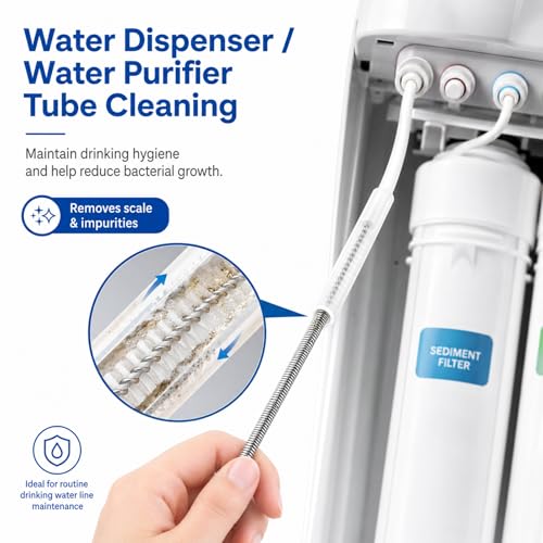 2 Pack 80 Inch Long Flexible Drain Brush, Sunroof Drain Cleaning Tool for Ice Maker, Refrigerator, Straw & Feeding Tube - size: 80 IN