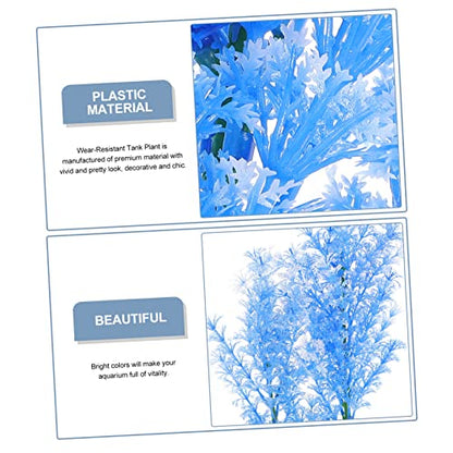Creative Artificial Plant Aquarium Grass Decoration Realistic Water Resistant Desktop Tank Plant for Fish Tank Landscape Vivid and Design Essential Fish Habitat Decor