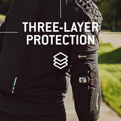 G-Form Pro-Rugged 2 MTB Elbow Guards - Breathable Compression Elbow Sleeves - Elbow Guards for Mountain Biking, Cycling & More - Protective Elbow Pads for Athletes - size: Adult Medium