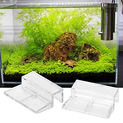 20Pcs Aquarium Glass Cover Holder Clip, Clear Acrylic Support Holder, Aquarium Lid Clips Clamps, High transparency Aquarium (12mm)