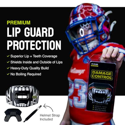 DAMAGE CONTROL Youth Football Mouth Guard – Terror Bite - color: Terror Bite