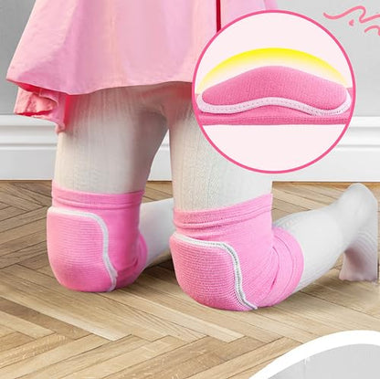 YYaaloa 3Pairs Knee Pads Sponge Knee Brace Breathable Flexible Elastic Knee Support for Volleyball, Dancing, Football, Yoga, Basketball, and Skating (Medium, Pink 3Pairs) - color: Pink 3Pairs