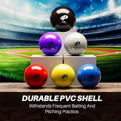 Premier Pitching Plyo Training Ball for Baseball and Softball | PVC shell plyo ball for warmups, arm care, command work, and throwing mechanics - size: Sets