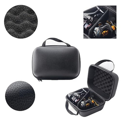 Fishing Reel Bag, Portable Shockproof Waterproof Fishing Reel Protective Case for Baitcasting Drum Spinning Raft Reels(Inner size: 10.23 * 6.69 * 5.11inches) - size: L