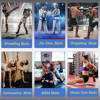Wrestling Mat Tape 2 Rolls - Gym Mat Tape 4''x 66' Heavy Duty, Black, 7 Mil, Seam Tape for Wrestling Grappling Gymnastics Jiu Jitsu MMA (2)