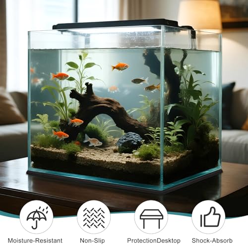 Aquarium Leveling Foam Mat, 6mm Fish Tank Mat for Under Tank, 15.75X11.81inch Waterproof Compressible Neoprene Mat for Turtle Fish Tank