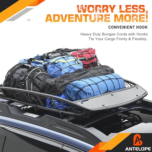 A ANTELOPE 8PK 36" Bungee Cords Premium Heavy Duty Rubber with Hooks (Blue) - style: 36" x 8pcs