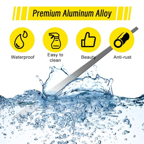 10pcs Metal Aluminum Steel Corner Guards 48” Metal Wall Corner Protector Guard for Walls (1.6 x 1.6 x 48 inch)
