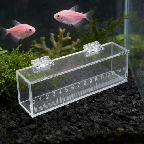 Acclimation Box for Saltwater Fish: Shrimp Breeding Box - Clear Acrylic Fish Isolation Breeding Tank - Aquarium Incubator for Baby Clownfish Guppy - size: 16.00X5.60X4.50CM