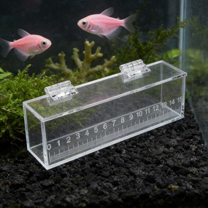 Acclimation Box for Saltwater Fish: Shrimp Breeding Box - Clear Acrylic Fish Isolation Breeding Tank - Aquarium Incubator for Baby Clownfish Guppy - size: 16.00X5.60X4.50CM