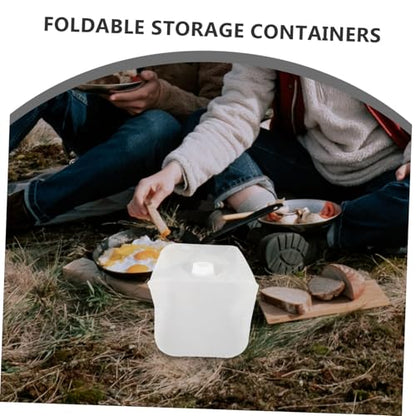 Totority Collapsible Camping Bucket Lid Portable Folding Water Storage Tank for Outdoor Camping Fishing Hiking