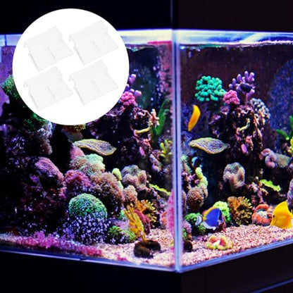 4Pcs Acrylic Aquarium Lid Holders Sturdy Cover Racks for Fish Tanks Easy Installation Transparent Design Compatible with Aquariums Aquarium Accessories