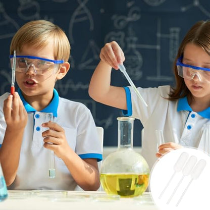 100pcs Disposable 4ml Plastic Pipette Droppers Laboratory Transfer Pipettes for Essential Oils Watering Aquarium Liquid Handling