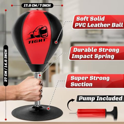 Desktop Punching Bag, Stress Relief Boxing Bag Speed Balls