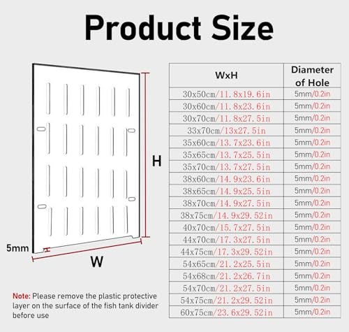150 n rium Divider for Baby Fish, C Acrylic Fish Tank Separator, Optimal Fish Separat Board, rium nizer for Healthy tic Life