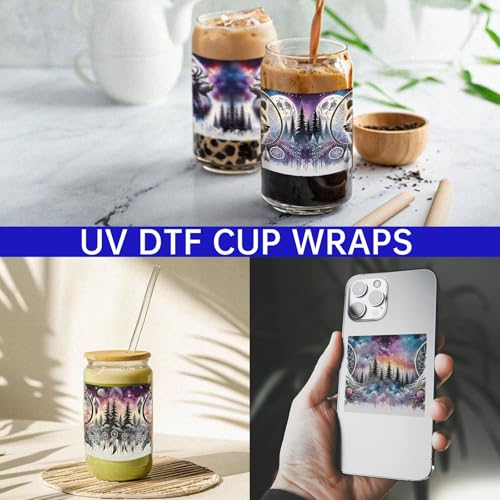 UV DTF Cup Wrap Transfer Stickers Rub On Transfers 4 Sheets Animal Tumblers Water Bottles Mugs Glasses Cups - style: Animal