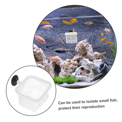 GALPADA 5pcs Aquarium Fish Breeding Net with Cups Fine Mesh Separator for Fish Tank Lightweight Protective Net for Juvenile Survival for Aquatic Environments