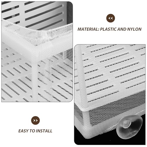 BESPORTBLE Fish Fry Hatching Boxes Aquarium Breeding Box Suction Cup Design Style