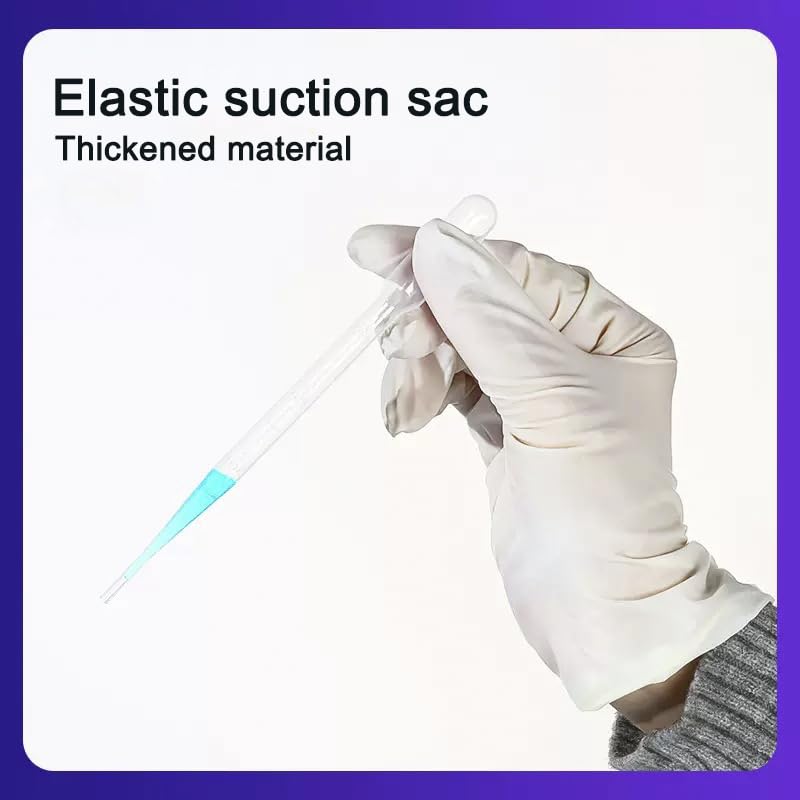 65Pcs 4 Styles Disposable Plastic Pipettes Droppers (1ML 5pcs, 2ML 5pcs, 3ML 50pcs, 5ML 5pcs) for DIY, Lab, Dessert