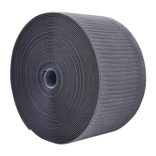 Century Hook Mat Fastener | 42' Long & 4" Wide | Hook Fastener for Carpet Bonded Foam Seams | Hook Mat Fasteners for Wrestling, Gymnastics, and Cheer Gym Floors (Charcoal) - color: Charcoal
