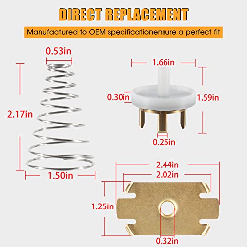 905-052 765 Check Valve Assembly Repair Kit Fit for Model 1"-1-1/4" in Pressure Vacuum Breaker, Spring, Retainer & Holder 3 PCS