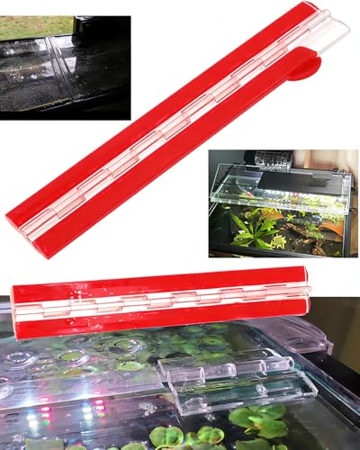 Acryl-Hinge 300mm Transparent Plastic Piano Hinges (Self-Adhesive) 10 PCS, for DIY Box, Aquarium, Golf Cart Tray, Display Stand