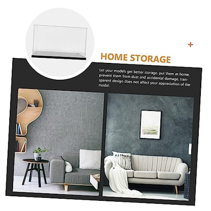 BESPORTBLE Figurine Model Rack Acrylic Storage Box Lids Boxing Gloves Display High-Definition Showcase Box