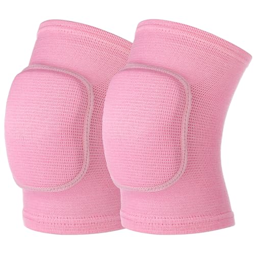 COMNICO Arm Brace Pads Elbow Protector Strap Breathable Anti-Collision Sponge Tendonitis Fitness Volleyball Basketball Tennis Golfers Knee Support Band for Kids Men Women Elderly - color: Pink(40-75kg)