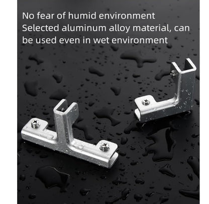 5pcs Aluminum Alloy Tile Clamp Fixed Clamp, Clip Kit with Screw and Silicone Elastic Pad, For Assembly and Reinforcement of Showcases, Fish Tanks, Aquariums and More Of Thick (11.5mm)