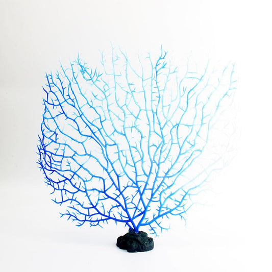 Blue Artificial Coral Branch Faux Aquariums Ornament Fish Tanks Landscape Sea Fan Decorations Artificial Coral Branch Aquarium Décor