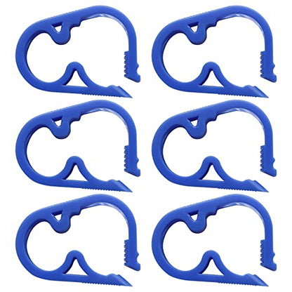 Murtenze 6Pcs Siphon Hose Clamp, Flow Control Clamp Adjustable Tube Clamp Plastic Tubing Clamps, Blue