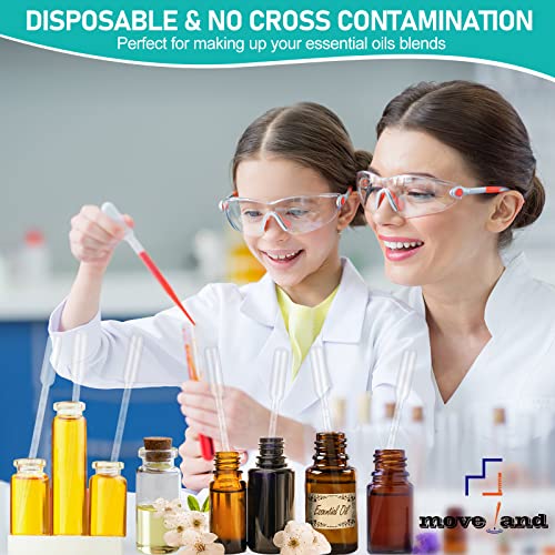 120PCS 5ML Plastic Transfer Pipettes, Disposable Graduated Pipettes, Clear Dropper for Essential Oils, Water Testing, Lab, DIY Art