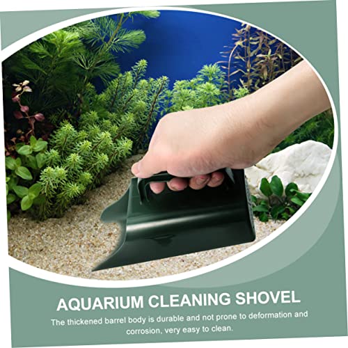 HANABASS 2pcs Design Aquarium Cleaning Shovel Multifunctional Fish Tank Scoop for Sediment Removal Comfortable Grip Material for Aquarium Maintenance
