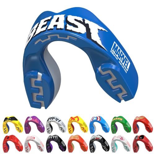 Marvel Beast Sports Mouth Guard, Adult Dual Layer Mouthguard with Case - color: Beast, size: Adult (12+ Years)