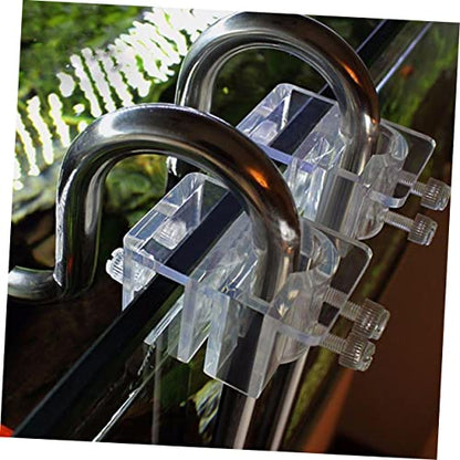 Acrylic Fixed Frame for Aquarium 4pcs Water Tube Clamp Fish Tank Water Drainer Clamp