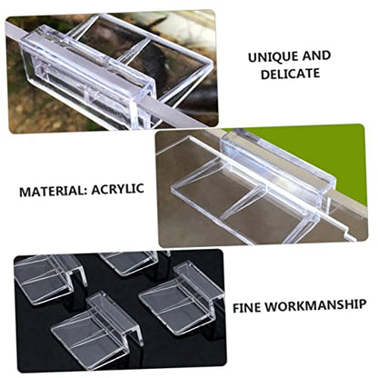 10pcs Aquarium Stand Acrylic Support Brackets Fish Tank Holding Rack Support Shelf for Aquarium Tank Supply