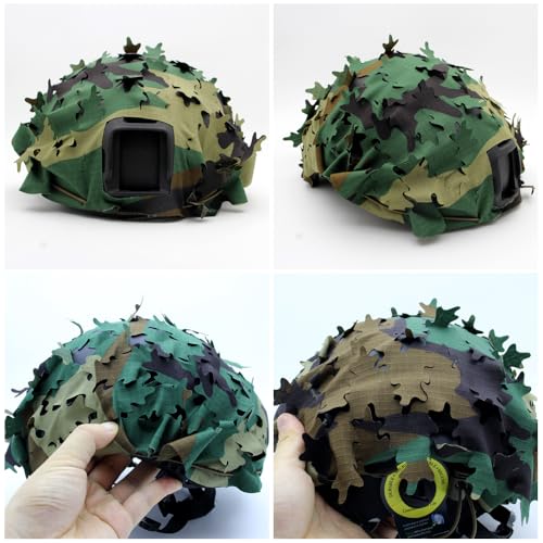 Tactical Helmet Cover Breathable Mesh Camo Camouflage Helmet Cover Great for Tactical Military Gear Combat Fast Helmet - color: US4