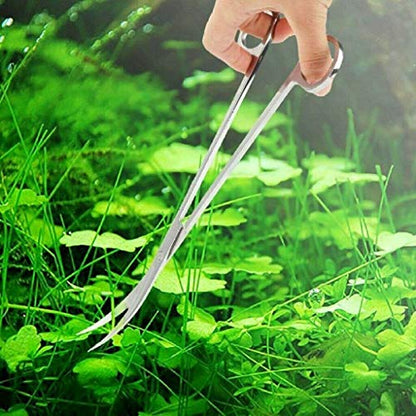 Aquarium Plants Tools, Aquascaping Tweezers Scissor Spatula Tool Stainless Steel Aquarium Tank Aquascaping Tools Set for Fish Starter Kits (3pc/4pc/5pc) (5 PCS)