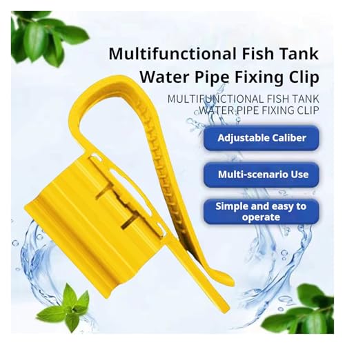 Aquarium Fish Tank Inflow Outflow Tube Holder 30pcs Aquarium Tube Holder Clip Fish Tank Water Change Hose Support ABS Plastic Glass Mount with Anti-Slip Design for Glass Fish Tanks(Blue)